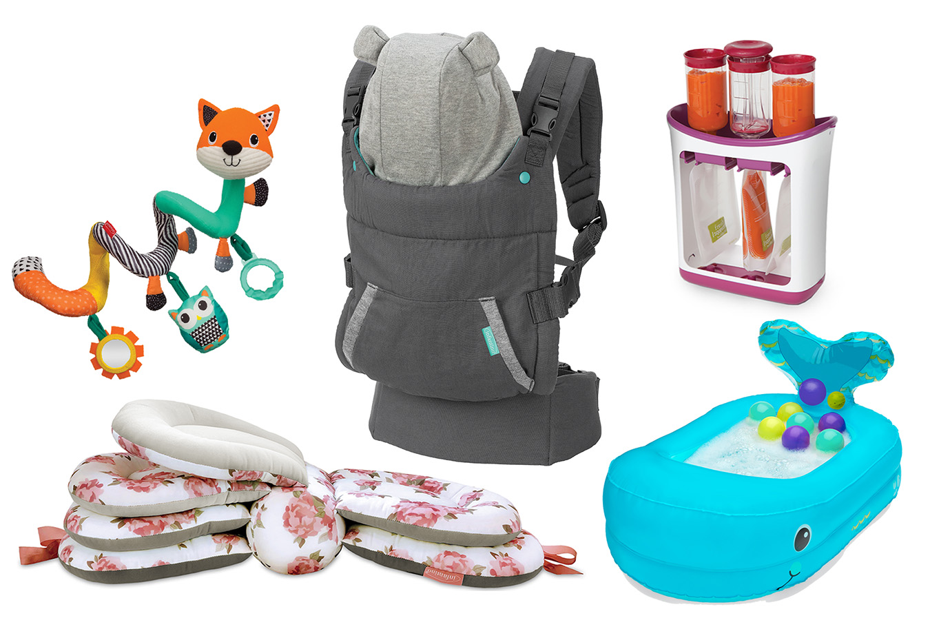 Infantino carriers and toys for babies. Story published on Metro Mom by Meghann Hernandez